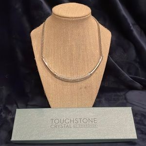 💎Touchstone Crystal White Collar Necklace